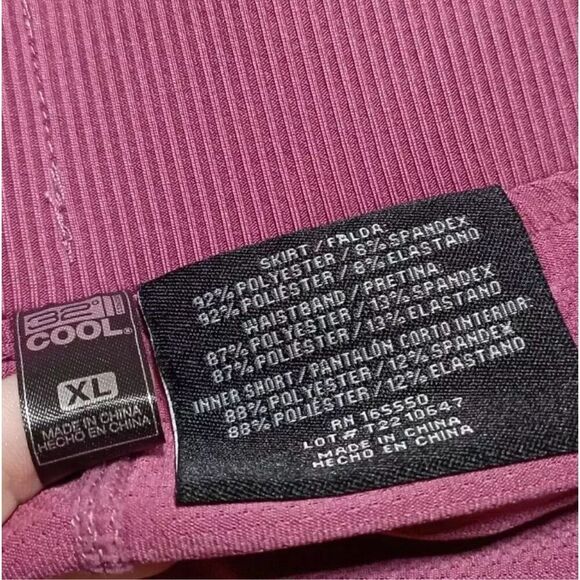 32 Degrees COOL Scarlet Oak Pink Athletic Skort Women’s Size XL NWT - Picture 8 of 8